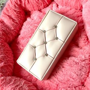 Tuscan Designs Rhinestones Leather Jewelry Box